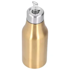 Olje- & Vinägerbehållare-Olivolja dispenser i guld i rostfritt stål 500ML - Läcksäker och dammsäker köksoljekaraff