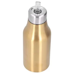 Olje- & Vinägerbehållare-Olivolja dispenser i guld i rostfritt stål 500ML - Läcksäker och dammsäker köksoljekaraff