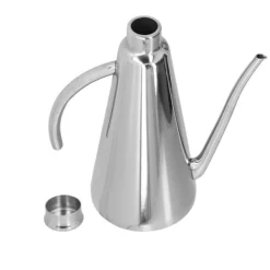 Olje- & Vinägerbehållare-Olja i rostfritt stål Lätt att använda och rengöra hushållsolja och vinägerkruka