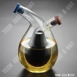 Olje- & Vinägerbehållare-Olje- och vinägerdispenser - Rostfritt stål - Stor kapacitet 360 ml - Elegant design - Förseglad burk