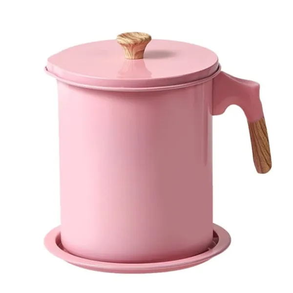 Olje- & Vinägerbehållare-Oljefiltertank för hushållsnät med lock Stor kapacitet Fettbehållare Oljeförvaringskärl