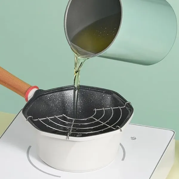 Olje- & Vinägerbehållare-Oljefiltertank för hushållsnät med lock Stor kapacitet Fettbehållare Oljeförvaringskärl