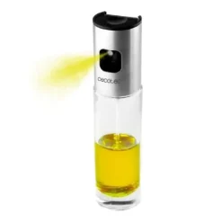 Olje- & Vinägerbehållare-Oljeflaska Cecotec Polka OilSpray 1000 18 x 4 cm Transparent Stål Glas Rostfritt stål Slät 100 ml