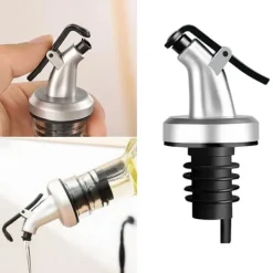 Olje- & Vinägerbehållare-oljeflaska läckagesäker flaska viklock kök oljehällpipar flaskdispenser