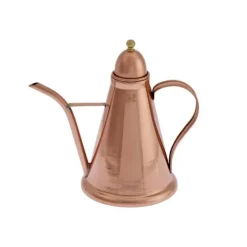 Olje- & Vinägerbehållare-Oljekanna, olivoljekanna - 1L, koppar och mässing, 200 mm x 145 mm