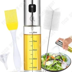 Olje- & Vinägerbehållare-Oljesprayflaska - TD® - 100ml - Rostfritt stål - Modern design - Oljeekonomi