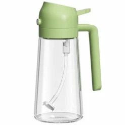 Oljespruta för matlagning Olivolja Sprayer Mister 470ml Olivolja Sprayflaska Olivolja Spray för sallad BBQ Kök Bakning Stekning Grön