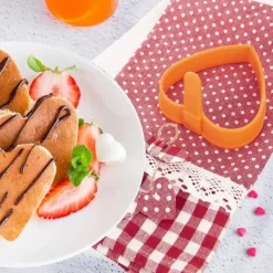 Orange silikonäggform hjärta SILLINIE