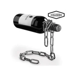 Vinflaskhållare-Original design flaskhållare med kromad kedja