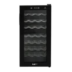 Oriva Vinkyl 78L | Plats för 28 flaskor | Flerfärgad LED med musiksynk | Digital kontroll | Termoelektrisk kylning 8–18 °C | Fjärrkontroll | Tyst, kom | CDON