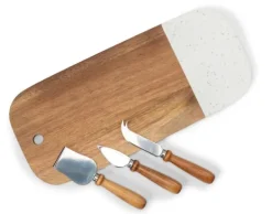 Orrefors Jernverk Ostbricka med tre knivar