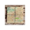 OS Map Ceramic Four Coaster Set - Cairngorms National Park