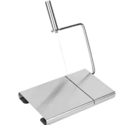 Ostskärare i rostfritt stål med skärtråd - kökstillbehör