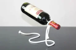 Vinflaskhållare-OUTAD® Flytande flaska i rostfritt stål med magiskt snöre för vinflaska - Fantasigåva