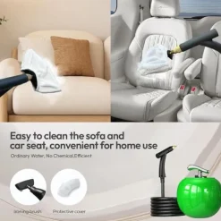 Ångtvättar-OUTIGO Bärbar ångtvätt - Högtemperatur köksrengöringsapparat - 2000W-grön