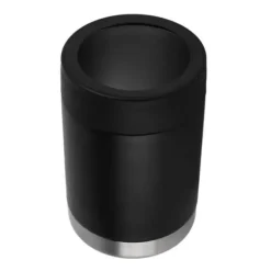 12oz burkkylare svart dubbelväggig isolering rostfritt stål isolerad flaskkylare för bil