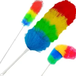 Rengöringsutrustning-2-Pack - Dammvippa / Dammborste - Teleskopisk