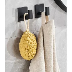 4-Pack - Självhäftande Krokar / Handdukskrokar - Hängare