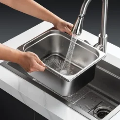 8-pack 1/2 storlek Hotellpannor i rostfritt stål, Ångbordspanna med 4