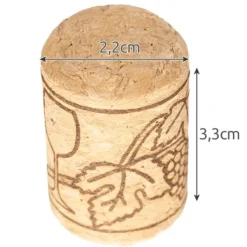 Flaskstopp & Flaskförslutare-100-Pack - Vinkorkar - Korkar för vinflaskor