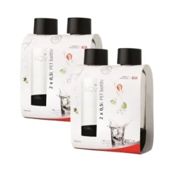 4-pack AGA AQVIA "on-the-go" 0,5L, PET-flaska (Svart) BF 2026