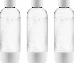 Kolsyremaskin-3-pack AGA AQVIA PET-flaska, 1L (Vit)