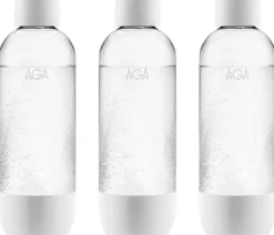 Kolsyremaskin-3-pack AGA AQVIA PET-flaska, 1L (Vit)