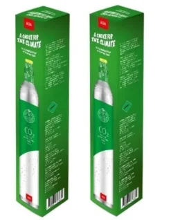 Kolsyremaskin-2-pack AGA Biogon C Kolsyrepatron 425g, Grön