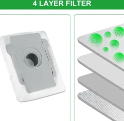 Dammsugartillbehör-6-pack dammsugarpåsar iRobot Roomba i7 i7+ i7+ E5 E6 S9 S9+