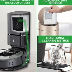 Dammsugartillbehör-6-pack dammsugarpåsar iRobot Roomba i7 i7+ i7+ E5 E6 S9 S9+