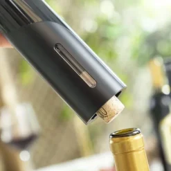 Pack Elektrisk Korkskruv för Vinflaskor och Dispenserkork 2 i 1 vinluftare InnovaGoods