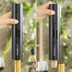 Pack Elektrisk Korkskruv för Vinflaskor och Dispenserkork 2 i 1 vinluftare InnovaGoods