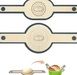 2-pack extra tjocka ugnsmattor 0,7 mm med långt handtag – slitstarka bakmattor för ugn, mikrovågsugn, luftfritös m.m.