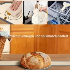 2-pack extra tjocka ugnsmattor 0,7 mm med långt handtag – slitstarka bakmattor för ugn, mikrovågsugn, luftfritös m.m.