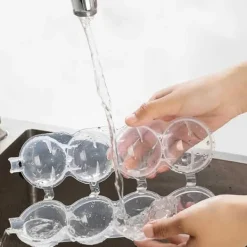 2-Pack Isform för Isbollar Runda Isbitar Iskubsform Kulor Plast