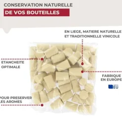 Pack med 50 koniska korkpluggar Fackelmann Bar Concept