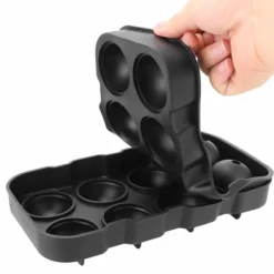 2-Pack Stor Silikon Isform för 8st Isbollar Runda Isbitar Kulor