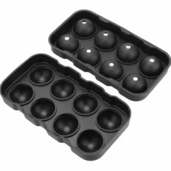 2-Pack Stor Silikon Isform för 8st Isbollar Runda Isbitar Kulor