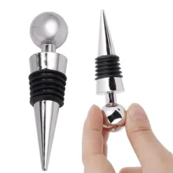 3-Pack Vinkork i Metall – Vinpropp Vinförslutare Silver