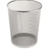 Papirkurv tråd metal sølv 18 ltr.