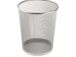 Papirkurv tråd metal sølv 18 ltr.