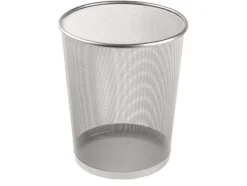Papirkurv tråd metal sølv 18 ltr.