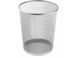 Papirkurv tråd metal sølv 18 ltr.