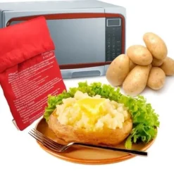 Papper och bakplåtspapper, återanvändbar mikrovågsugnspåse för potatis, matlagning, riskokare.