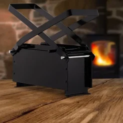 Pappersbrikettpress, 25.5x28x14.5 cm, Svart