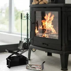 Pappersbrikettpress, 25.5x28x14.5 cm, Svart