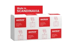 Pappershanddukar-Pappershandduksark, Katrin, Classic, 2-lagers, vit, 203mmx240mm, ask om 3000 st