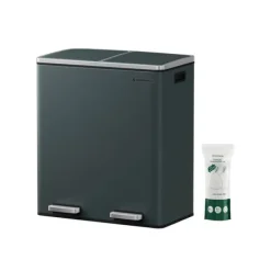 Papperskorg 60 liter (2 x 30 L) grå