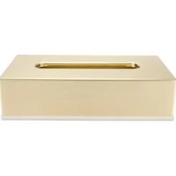 papperslåda innovativ rektangulär servetthållare i rostfritt stål 304 guld