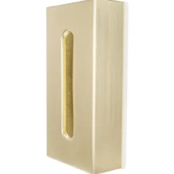 papperslåda innovativ rektangulär servetthållare i rostfritt stål 304 guld